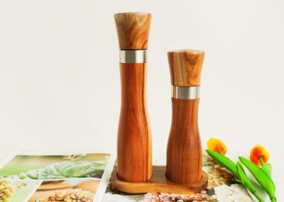 2 Piece Grinder Sets Neutral Salt And Pepper Wooden Grinder Set