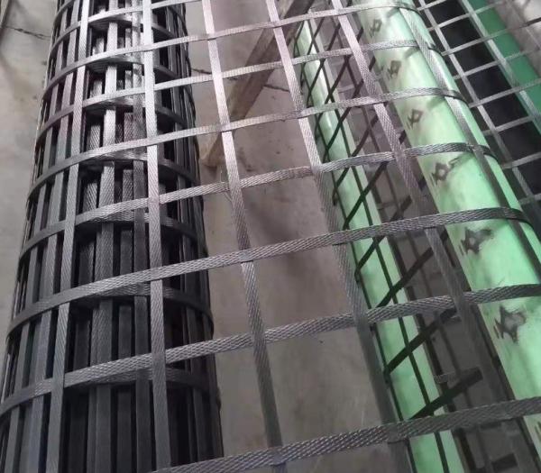 100kn M Pp Pet Belt soldou Geogrid composto para a fundação macia do solo