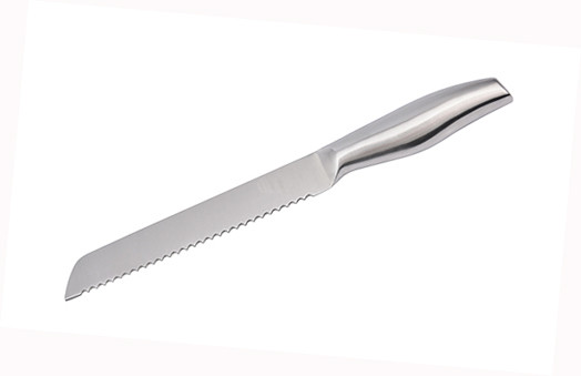 Stainless steel serrated  bread knife with hollow handle for kitchen knife