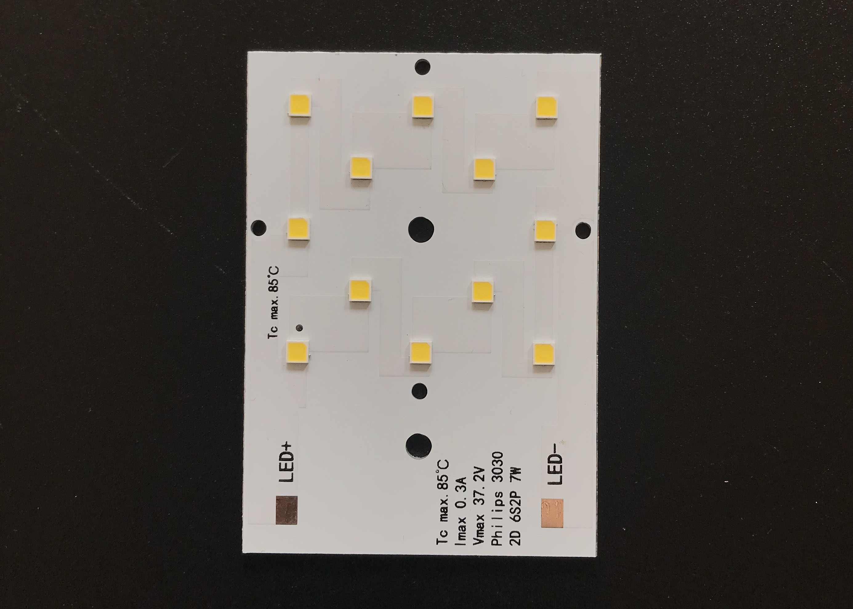 Толщина 1.5mm доски PCB размера 7W SMD 3030 небольшая алюминиевая