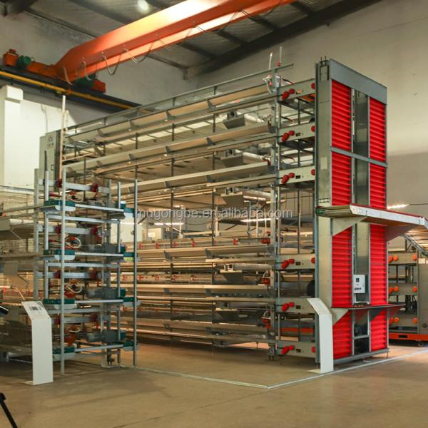 Egg Layer Chicken Coop Manufacturer H Type Poultry Farm Automatic Chicken Layer Cage Laying Hens