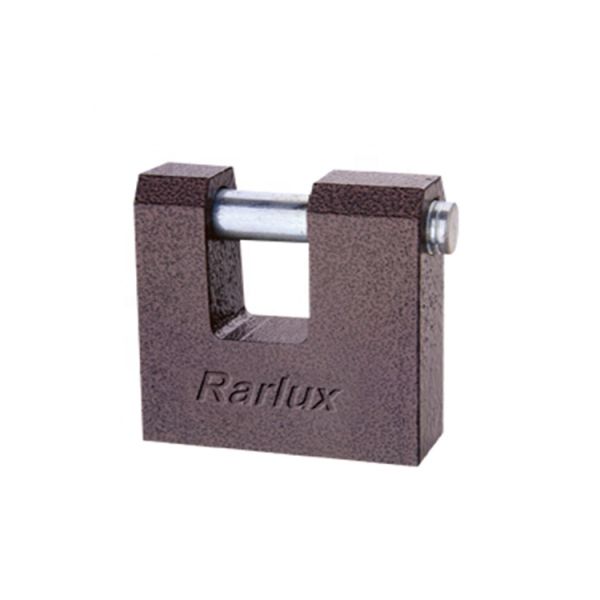Rarlux Industrial Safety Durable High Security Solid Iron Disc Padlock 60-70mm with Plastic Painted Body and 3 Pcs Vane Keys