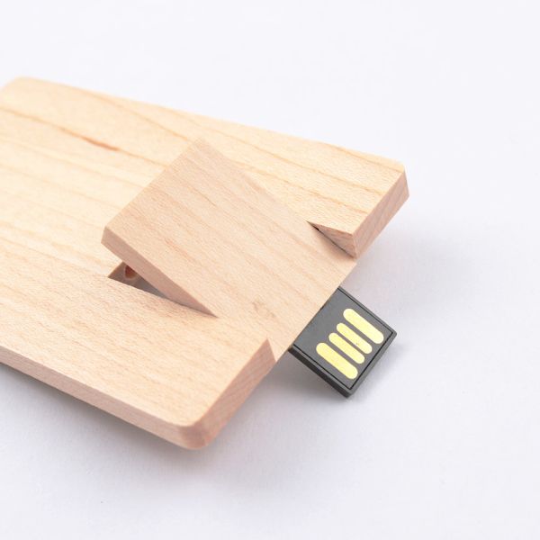 UDP USB карты внезапного привода клена печати 16GB 32GB 64GB CMYK деревянный откалывает внутрь