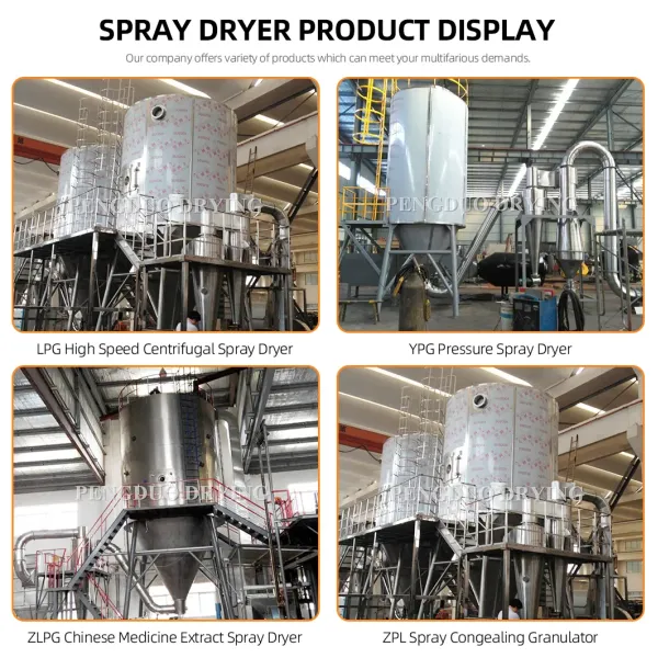 LPG Industrial Spray Dryer High Speed Vacuum Centrifugal 25Kg/H For Milk Powder