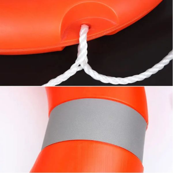 OEM Emergency Rescue Equipment Life Buoy Rings With Fluorescent Reflective Strip