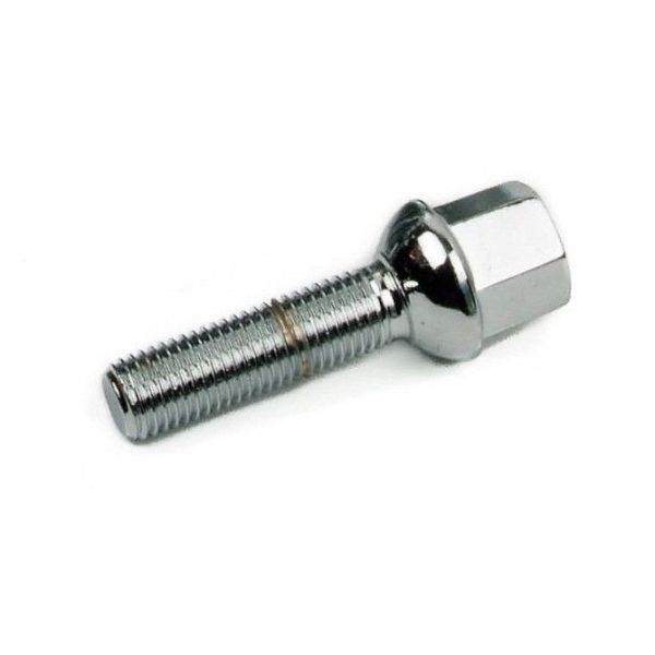 Car Tire Wheel Lug Bolts R13 Ball Seat 66 Mm Overall Length For Audi Porsche