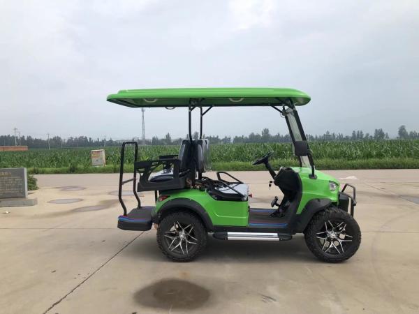 Four Seat 60v 100ah MacPherson Independent Suspension Electric Golf Cart Off-Road Tires
