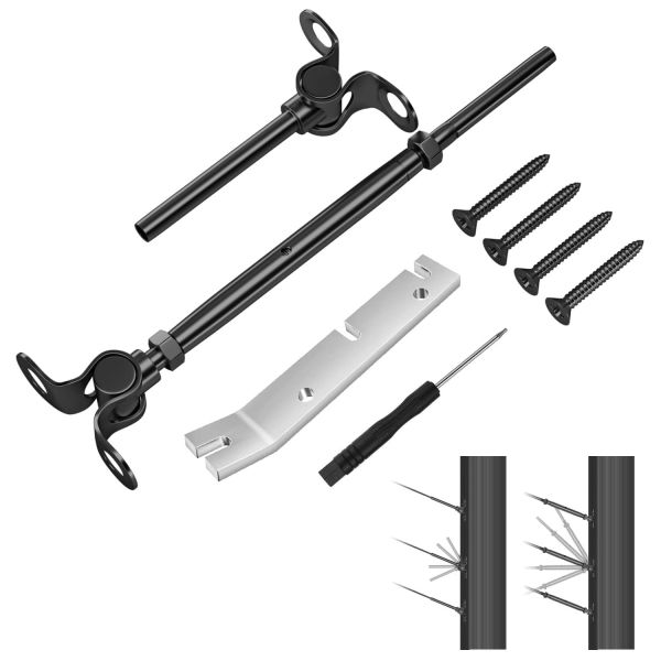 Adjustable Angle Black Swage for Easy Installation in Cable Railing and Rigging Hardware