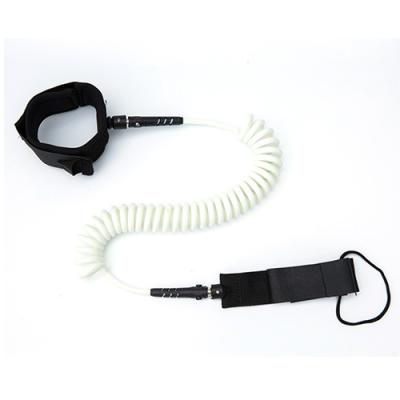 Plastic Strong Paddle Board Ankle Leash 9'' Length White Colour For Protection