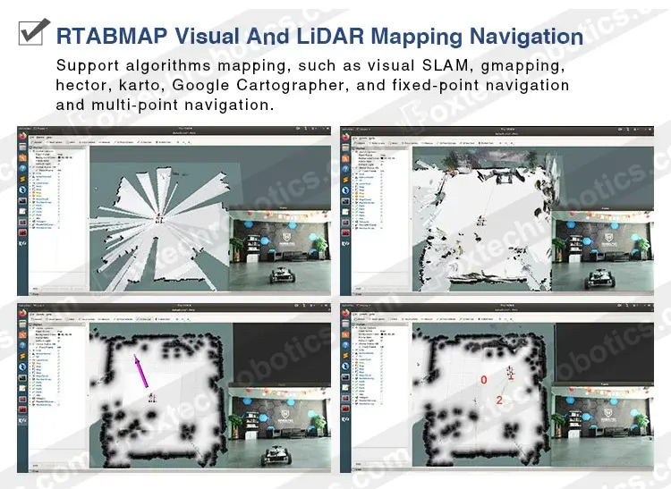R350 Plus Nano LiDAR Follow Tracking Navigation Mapping 4-Wheeled Robot Chassis ROS AI Car