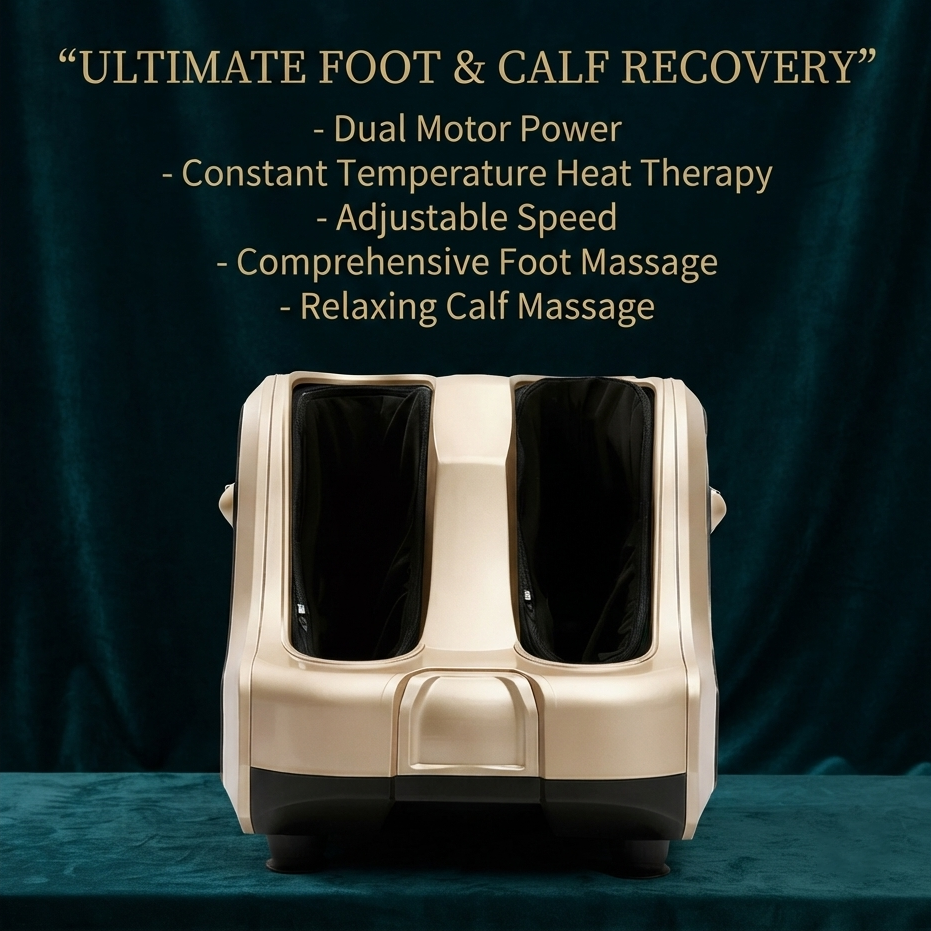 ZN-SW2P 360° Full-Wrap Electric Foot and Calf Massager with Heat and Kneading