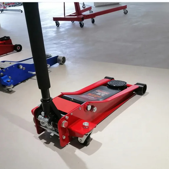 Customizable 3 T Low Profile Hydraulic Floor Jack Steel Color Box OEM Car Jack Support