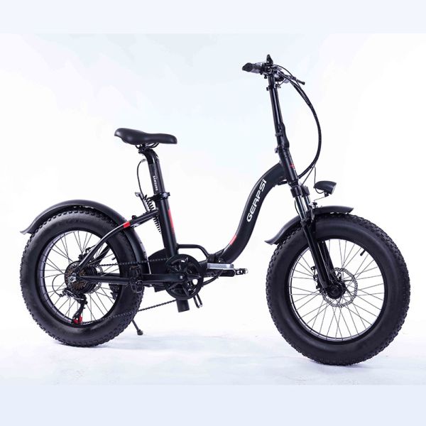 20 Inch Electric Folding Fat Bike 350w 36v Battery Waterproof In Rain