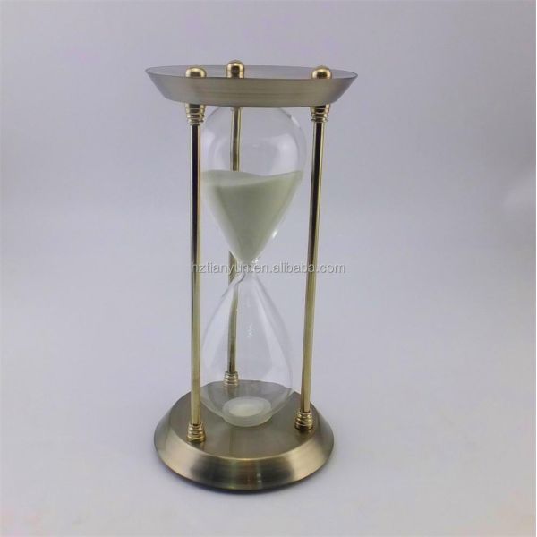 Античные медные часы 3min 5min 30min таймера песка металла для подарка