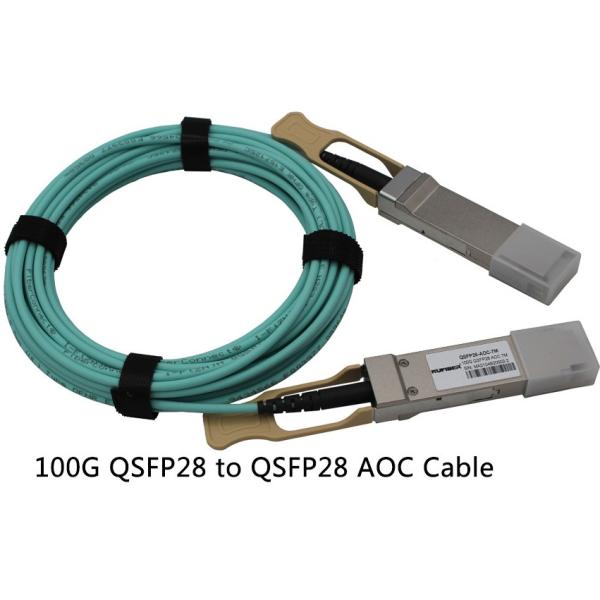 QSFP28 To QSFP28 Fiber Optical Cable AOC 100G , 1M Active Copper Cable