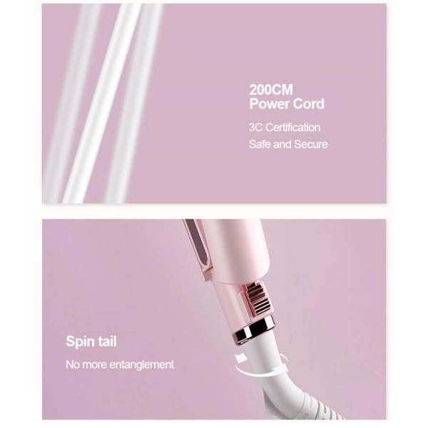 85W Ceramic Negative Ion Hair Crimping Iron With PTC Heater Hair Curling Wand