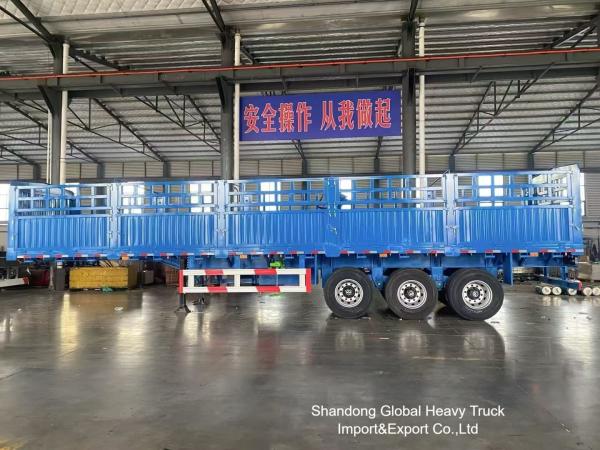 3 Axle 50 Ton Fence Semi Trailer with Air Suspension