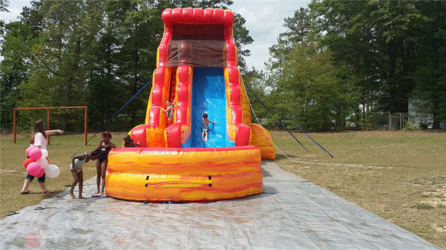 16-18-20-25ft Inflatable Water Slide Pool for Backyard Party Rentals Large Castle Inflatable for Kids