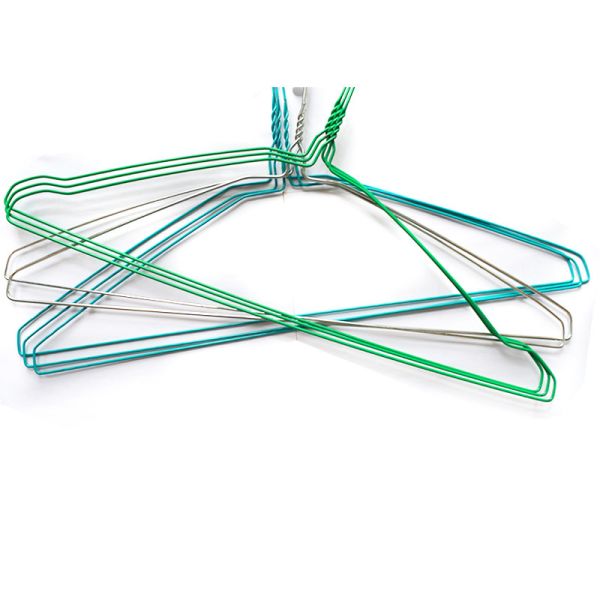 Carbon Steel Wire with Powder Coating Galvanized Steel Wire Hangers Durable Rust Resistant Industrial Grade Wire Hangers for Garment Storage