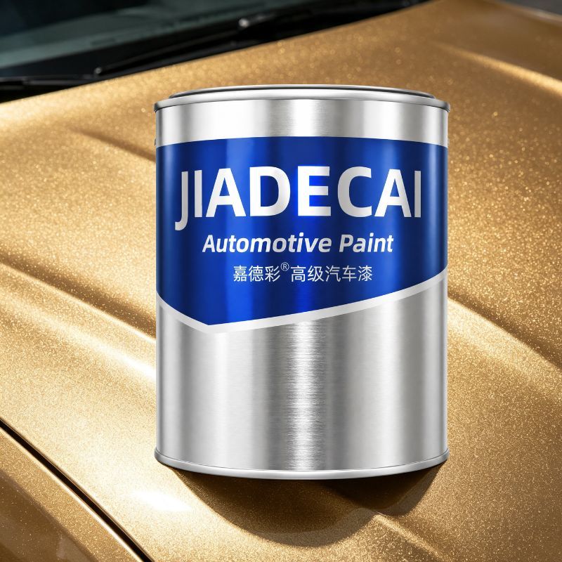 Gate Alloy Sparkle Gold 2K Automotive Metallic Topcoat Paint For Car Motorcycle Wheel Metal Surface 1L