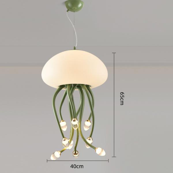 Cream style designer jellyfish chandelier minimalist and creative living room light(WH-AP-563)