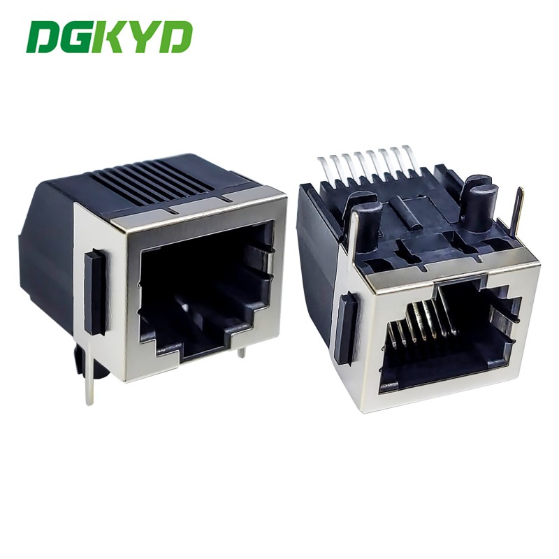 RJ45 Connector 5722 SMT 8P8C With Ear Half Package Shielded Mesh Port Without LED DGKYD5722E1188GWA26SB1359