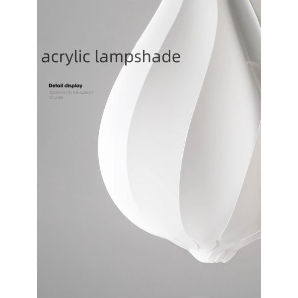 Nordique Danois Bouquet de fleurs pendentif goutte à goutte Lumière minimaliste PVC Hôtel Restaurant Chambre Bar