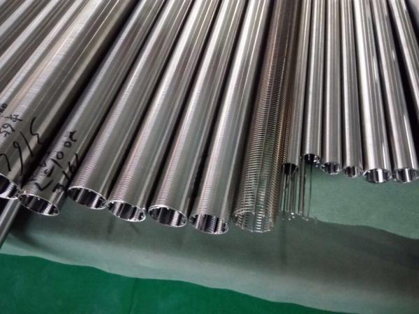Wedge Wire Screen Tube / Dewatering Well Screen / Johnson Screen Pipe /  Stainless Steel Slot Screens / V Wire Screens