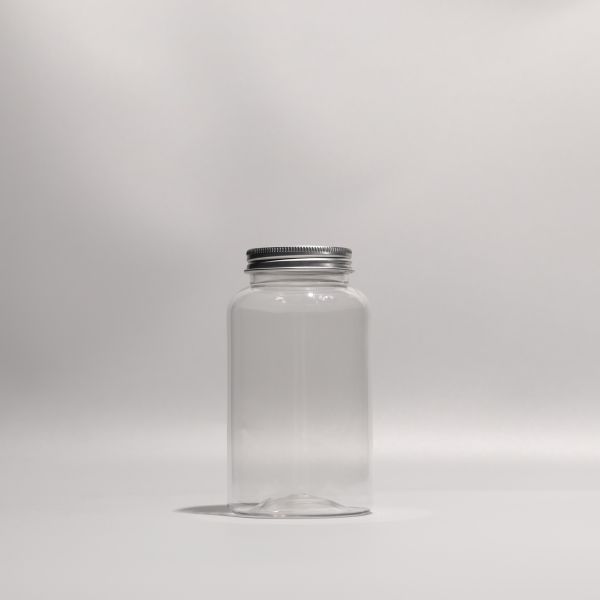 500ml Crystal Clear Empty PET Bottle Transparent Plastic Storage Bottles With Screw Lids