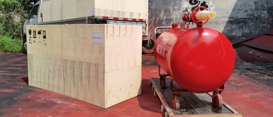 пены тележки пены защиты от огня 500L танк мобильной мобильный для пожаротушения