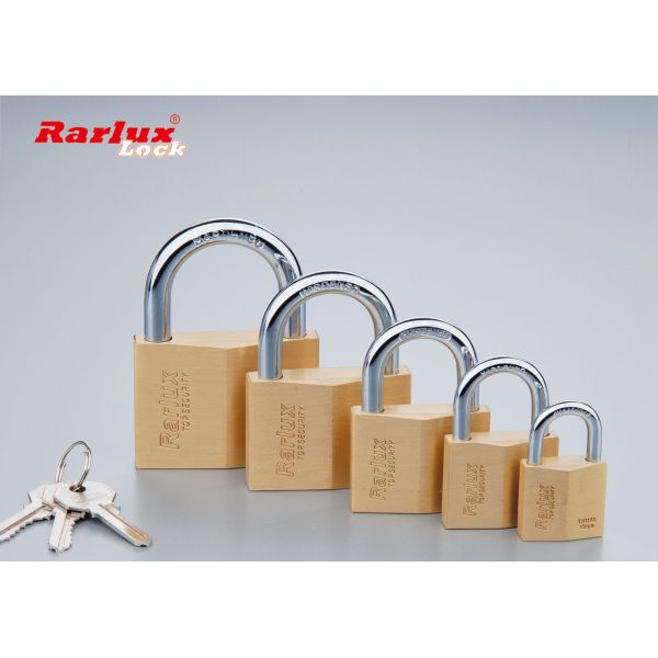 Rarlux Top Security Solid Padlock 3 Nickel-plated Keys Brass Padlock