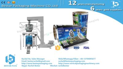 Packaging wrapping material plastic pouch roll film with colorful and strong printing
