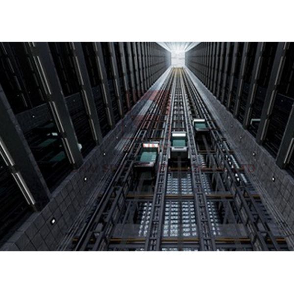 2.5m/S 1000kg VVVF Control Observation Lift Square Glss Cabine Decoration