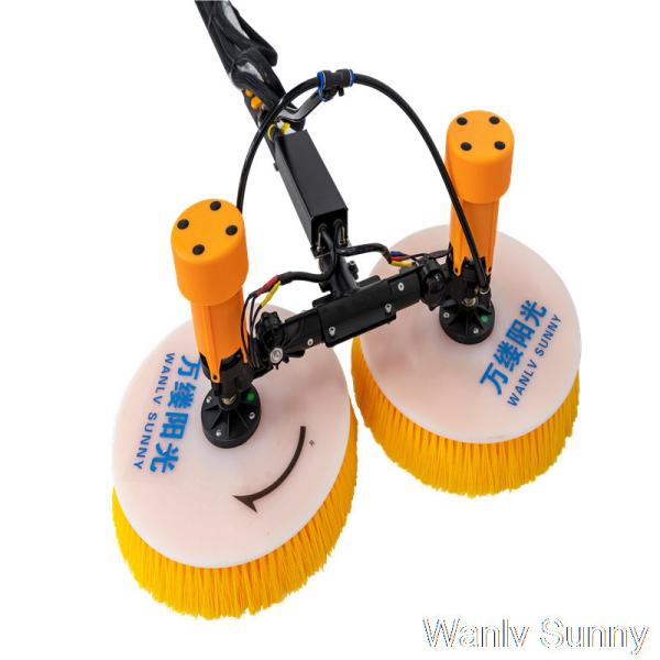 Mobile Style 3.5 Meter Roller Brush Solar Panel Cleaning Machine with Customized Options