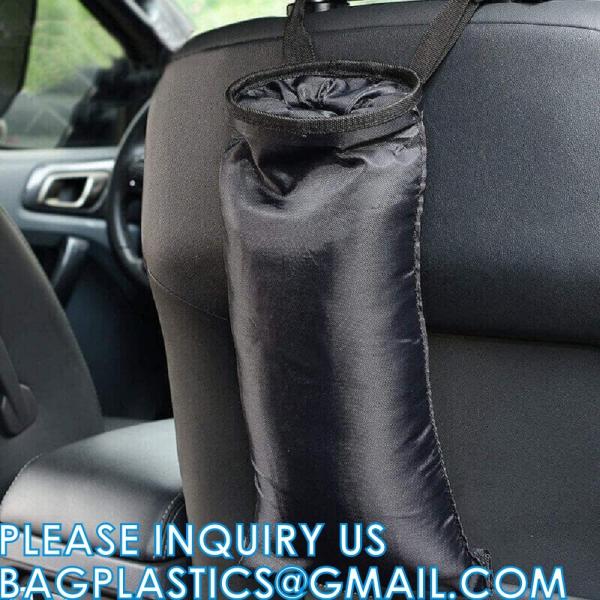 Car Trash Bags, Garbage Bag Hanging Detachable Bag for Car Trash Bag Hanging Back Seat Car Bag for Outdoor