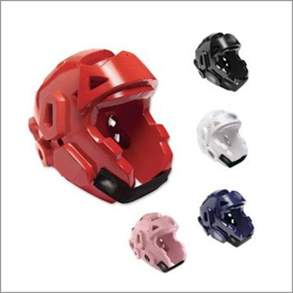 Karate Taekwondo MMA PPE Safety Gear , Protective Sports Helmet PU Coating