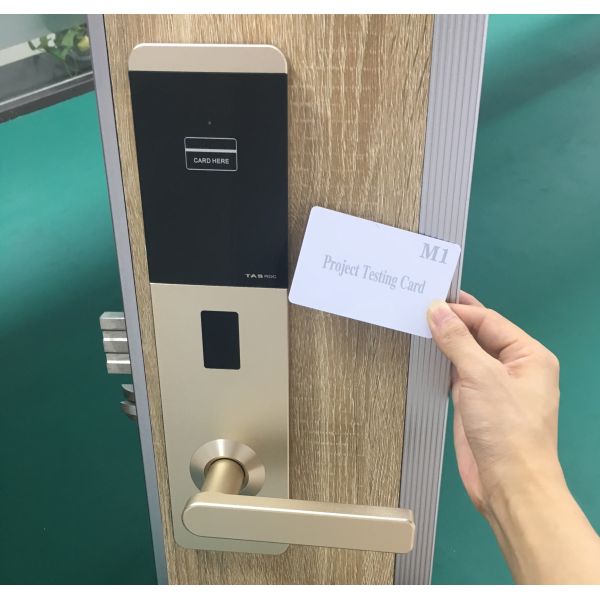 Digital RFID Hotel Card Lock M1 System, Electronic Door Handle Lock, Smart Hotel Door Lock System