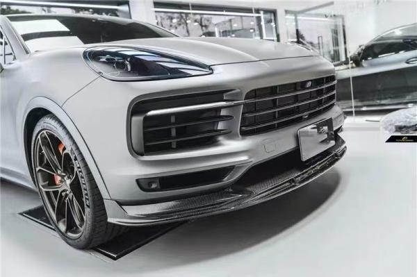 For Porsche Cayenne Coupe Carbon Fiber Body Kit  Cayenne Coupe Upgraded FD-style Carbon Fiber Front Lip Diffuser Body Kit