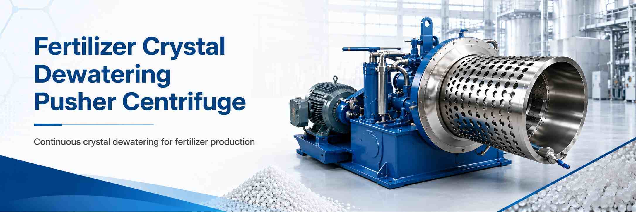 Fertilizer Crystal Dewatering Pusher Centrifuge