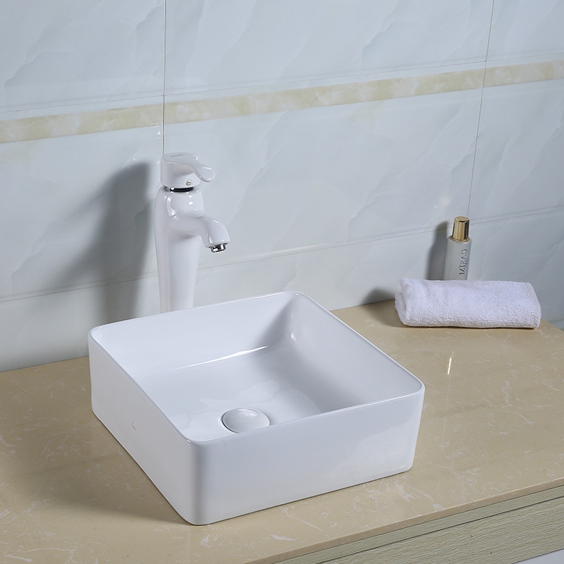 Многоразовый встречный верхний тип деформированный таз раковины Bathroom квадратный мытья
