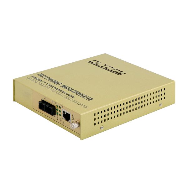 10/100Mbps Fiber Media Converter Megabit Ethernet Unmanaged Dual Fiber 220V AC Input