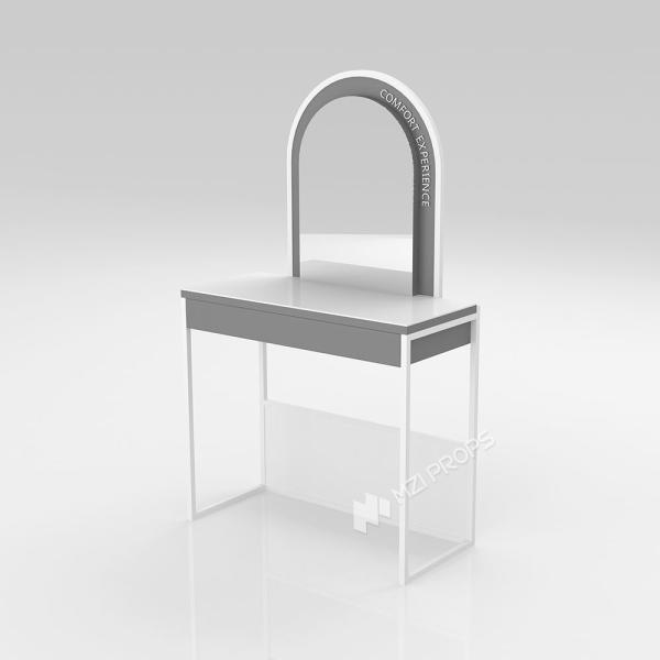 Skincare Experience Desk And Makeup Table With Mirror For Beauty Shop Display Furniture