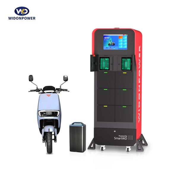 Smart E-Scooter Battery  Motobike 8/12 Bay Swapping Charging Station & Custom ESS Management Platform