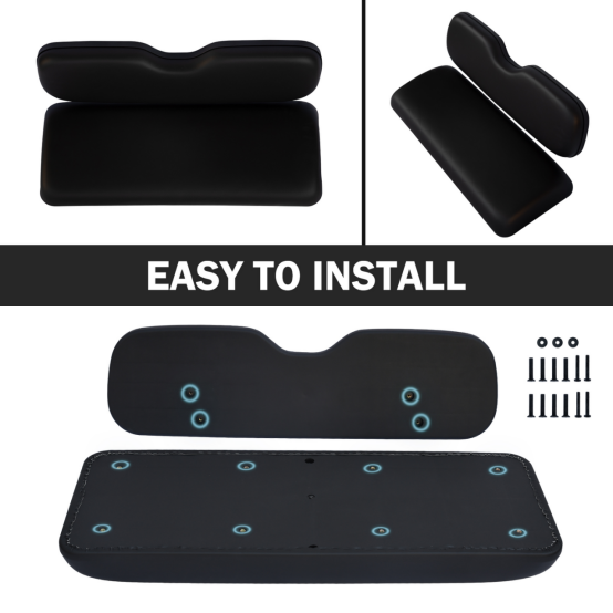 ShuRan Universal Golf Cart Rear Seat Replacement Cushions For EZGO/Club Car/Yamaha
