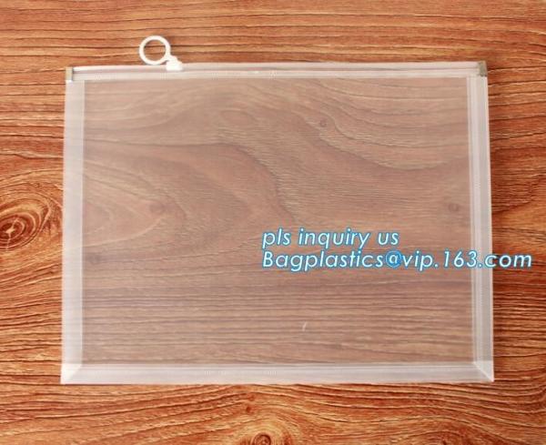 Underwear Bra Packaging Bag With Slider Zipper Ring Holder, creative stationery pvc plastic bag with slider, slider zipp