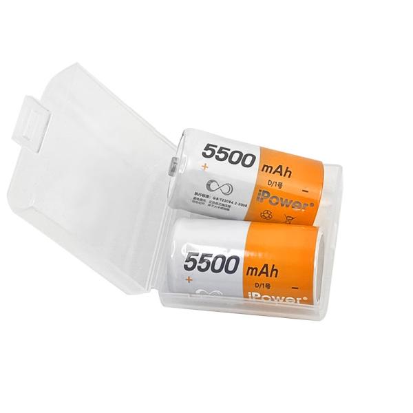 5500mAh 1.2V 再充電可能なNiMH電池 蓄電池 D電池 高容量