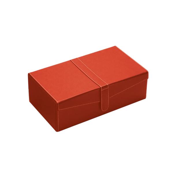 V Shape Flap Foldable PU Leather Wine Box , 2 Bottle Wine Gift Box With Magnetic Button
