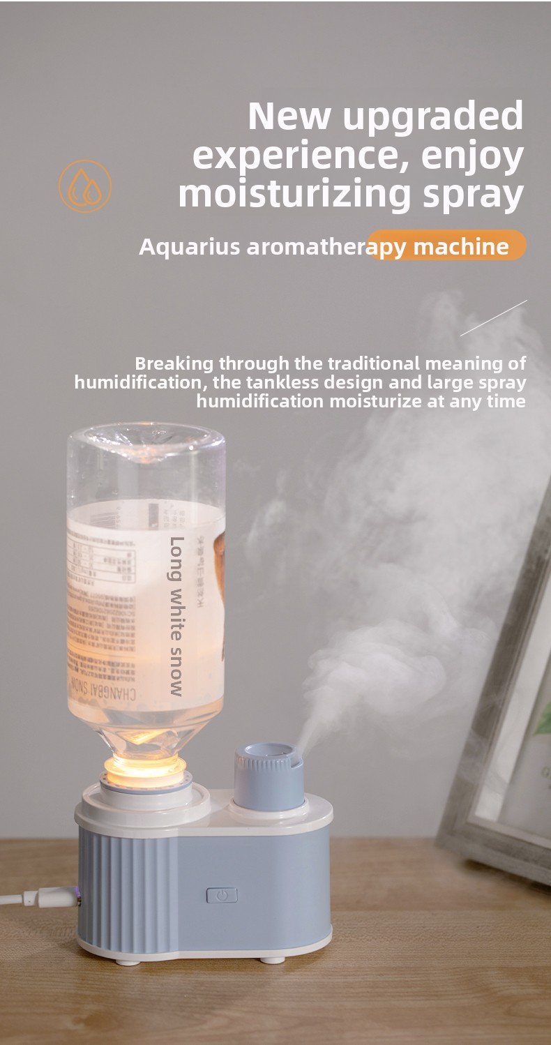 Wholesale No Water Tank Rechargeable Portable Ultrasonic Humidifier Diffuser Essential Oil Aroma Diffuser Night Household 1 Year