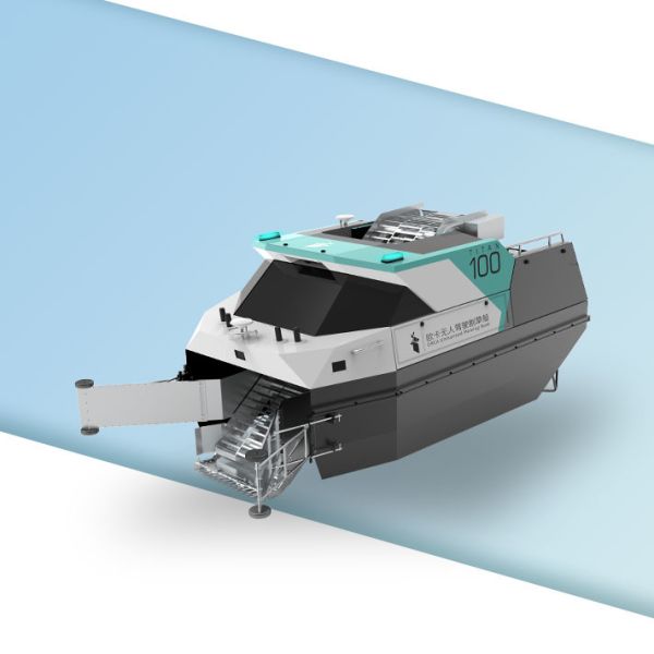 Driverless USV Aquatic Plant Harvester Boat For Lake Water Grass Harvesting