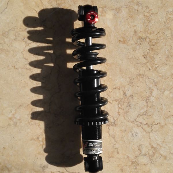 Suspensão do trem de pouso do avião bobina de ar hidráulica choque de mola FCA09AR 1000-1500lbs rebote Ajuste de amortecimento